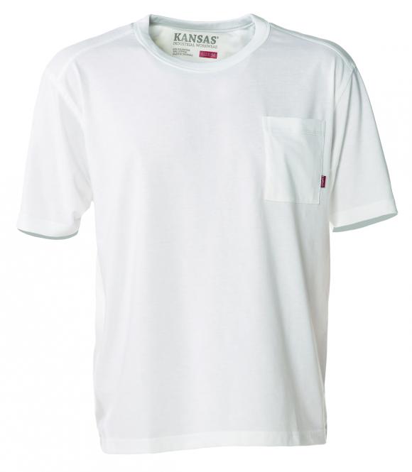 Fristads-Kansas Match T-Shirt Weiß | XL